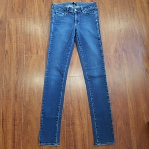 Paige Peg Skinny Jeans Medium Wash Size 27